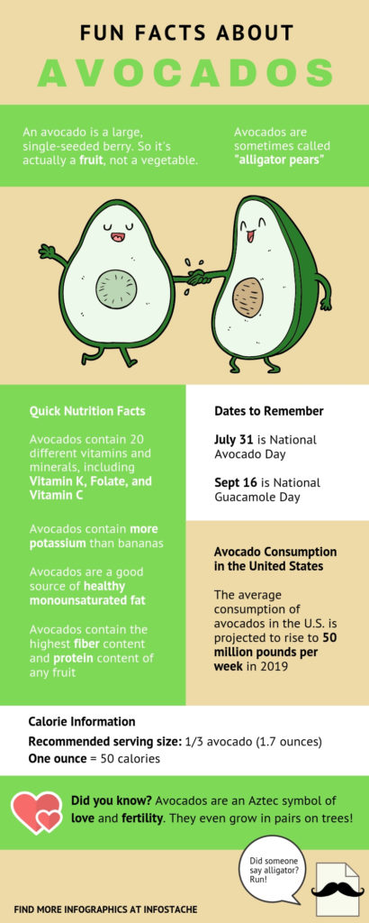 Fun Facts About Avocados [Infographic] - Infostache