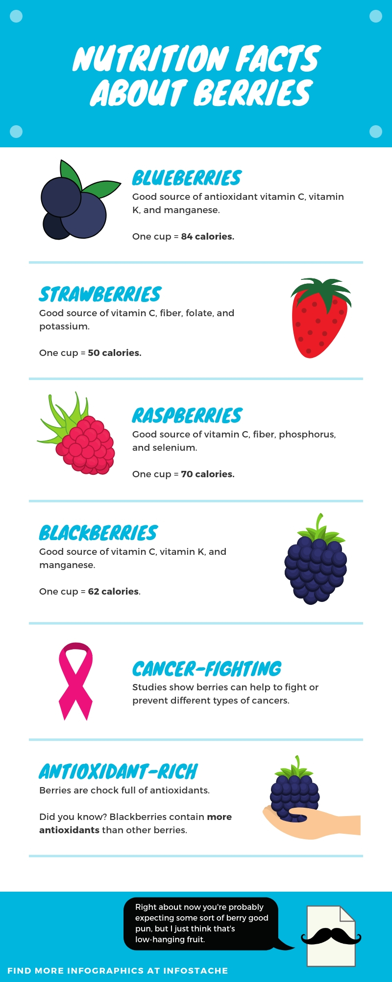 Nutrition Facts About Berries Infographic Infostache